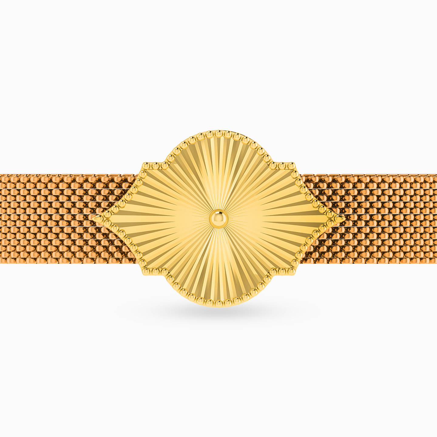 18K Gold Cuff Bracelet - 3