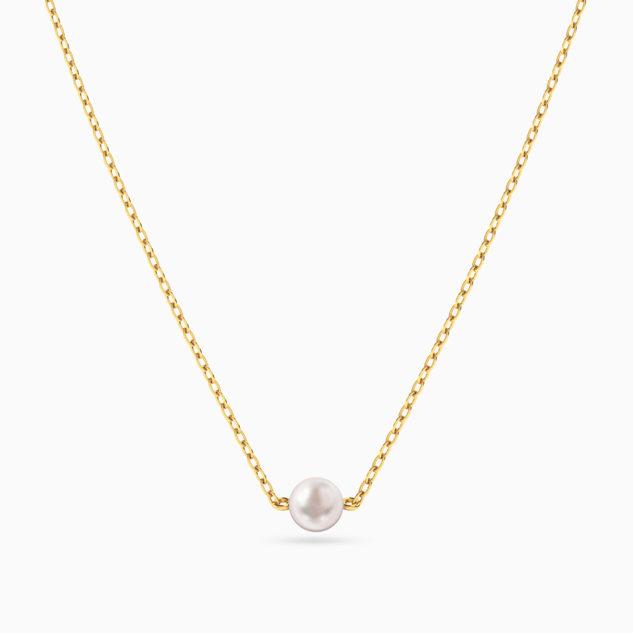 14K Gold Pearls Pendant Necklace